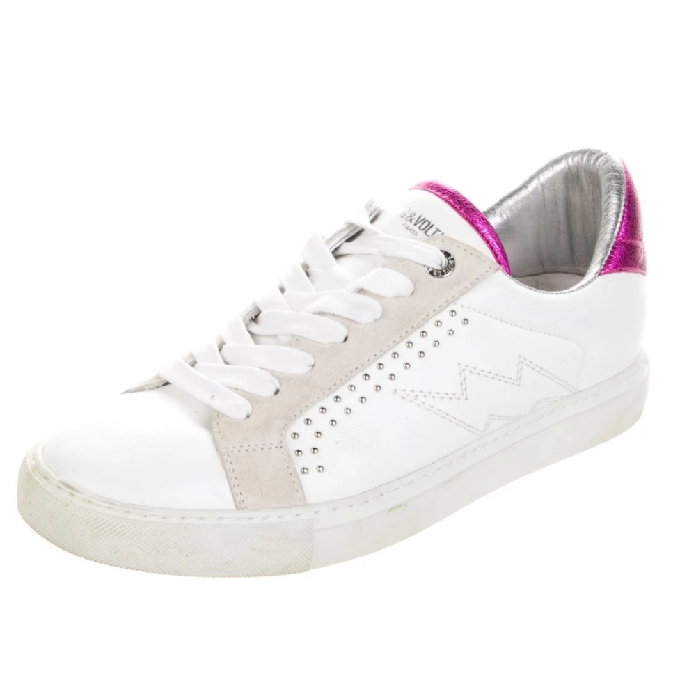 Zadig & Voltaire - ZV1747, Lightning Bolt Sneakers in
Blanc